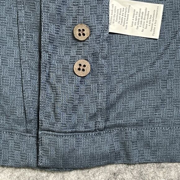 OP Ocean Pacific Camp Shirt Mens L Button Up Cotton Rayon Outdoor Vacation Beach - Picture 13 of 15